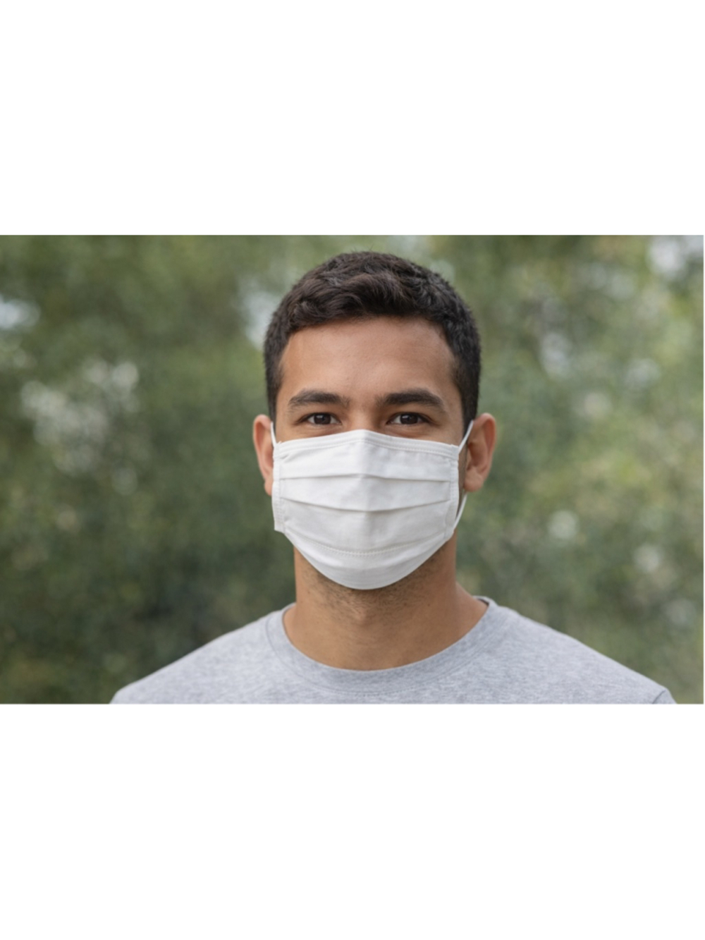 Port Authority Face Mask Unisex Reusable Washable Cotton White 25 (5-5-Packs)